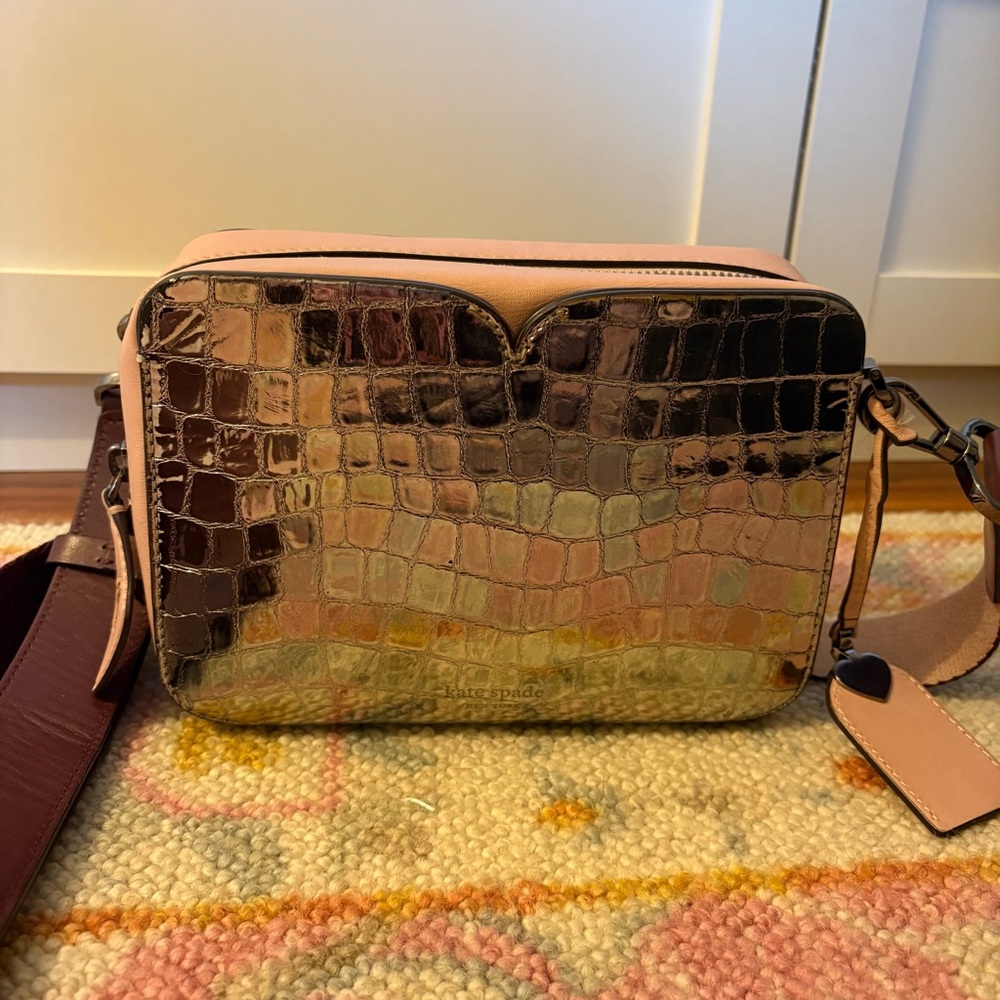 Kate Spade Metallic Crocodile Crossbody